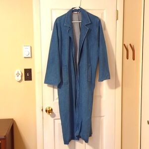 Vintage denim overcoat